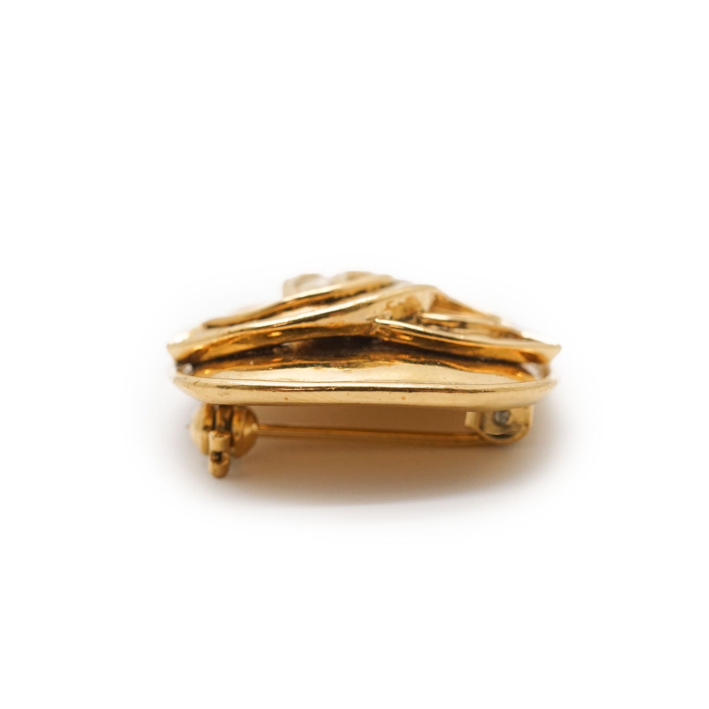 Coco Mark Square Button Brooch GP