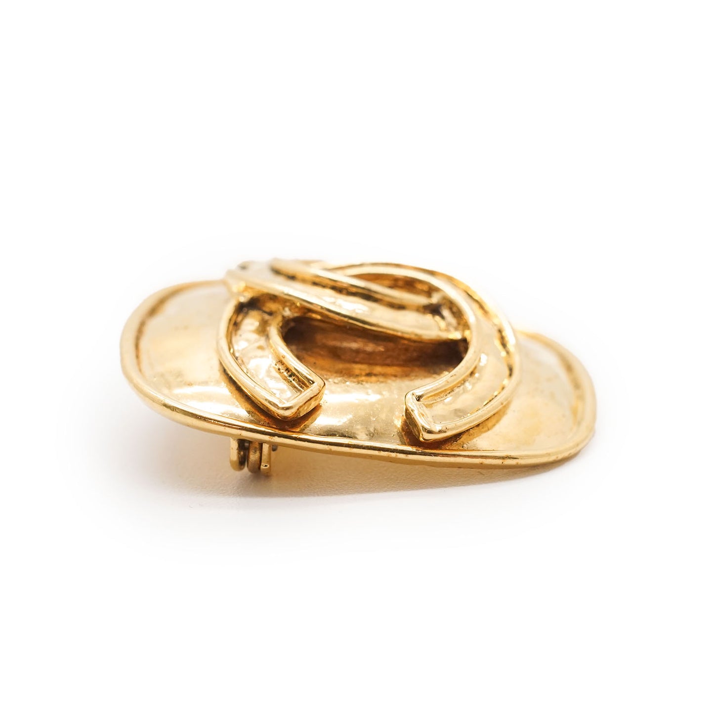 Coco Mark Square Button Brooch GP