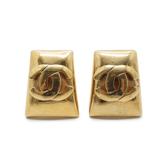 Coco Mark Clip Earrings GP
