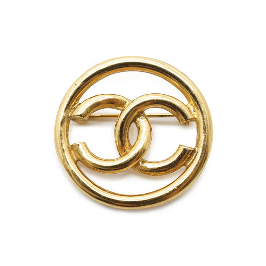 CC Logo Cut-out Brooch
