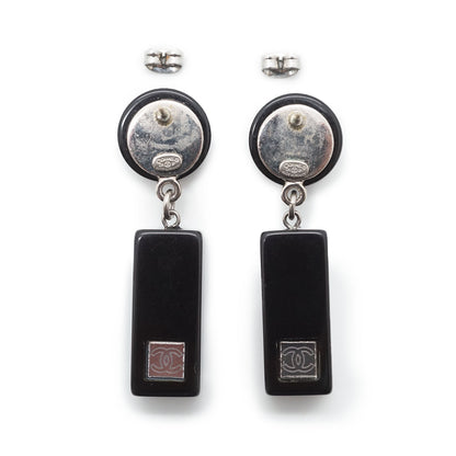 CC Logo Bicolor Pendant Earrings
