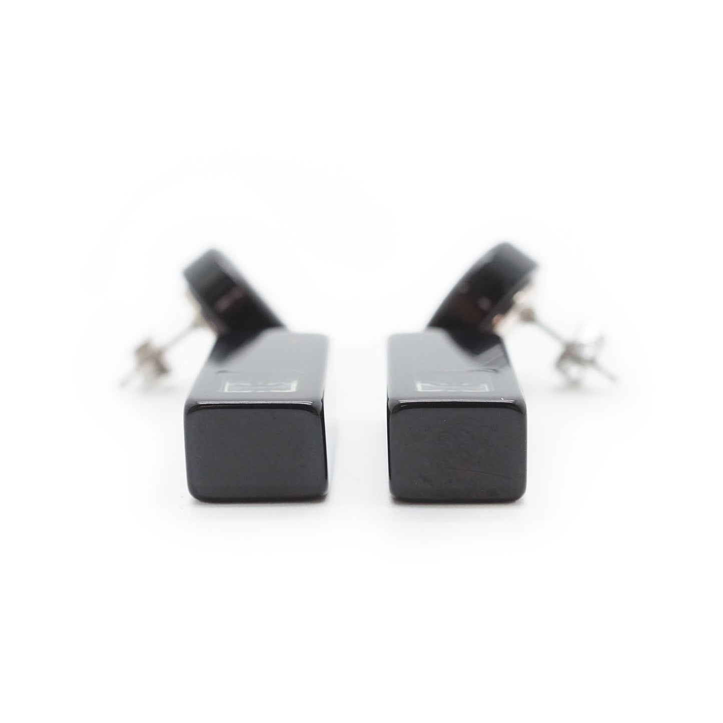 CC Logo Bicolor Pendant Earrings