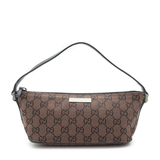 GG Canvas Boat Pochette