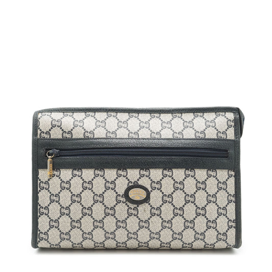 GG Supreme Gucci Plus Vintage Coated Canvas Clutch