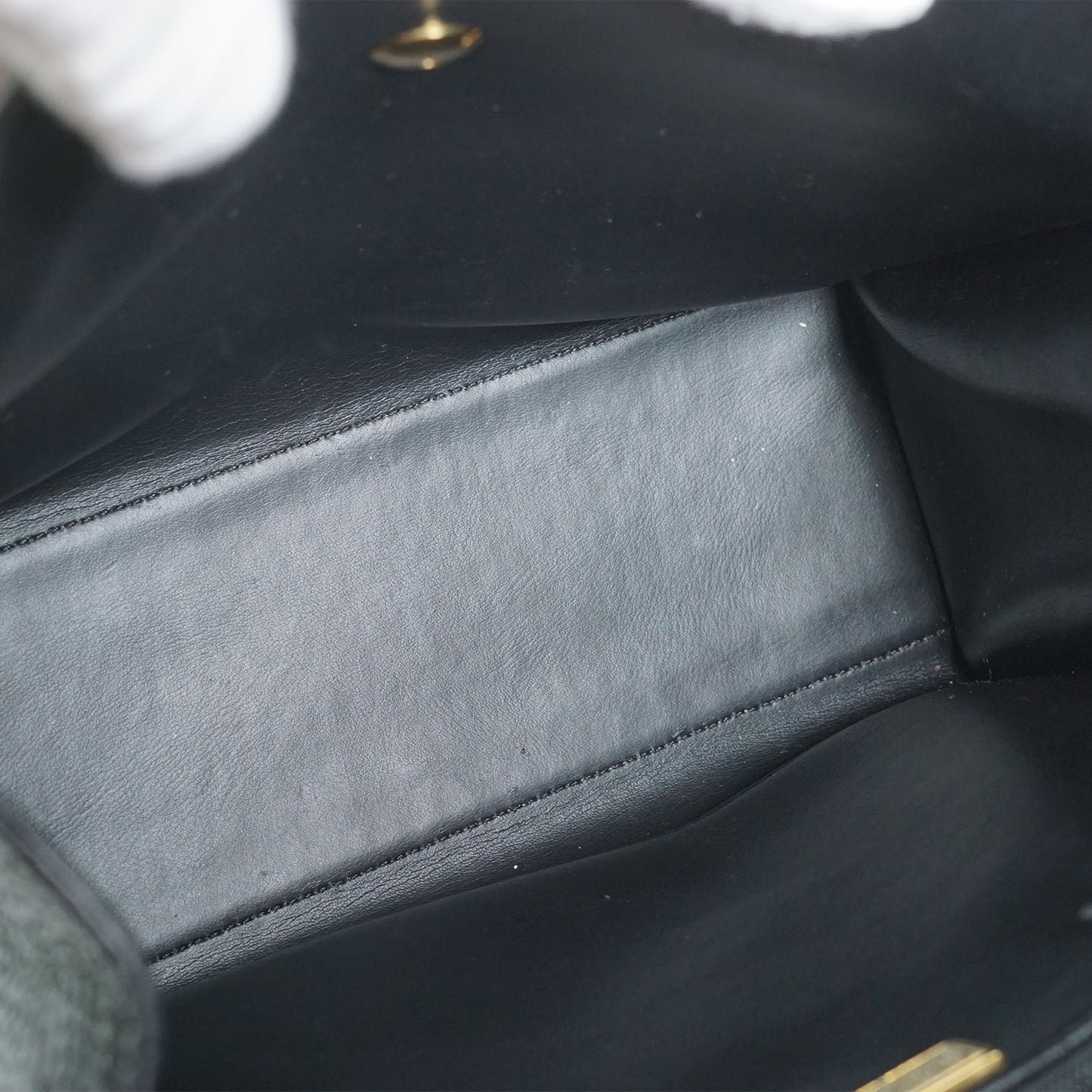 CD Logo Vintage Square Box Top Handle Bag