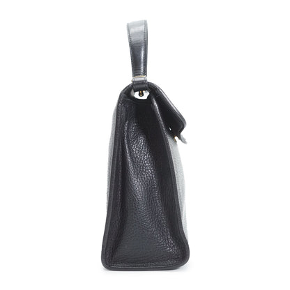 CD Logo Vintage Square Box Top Handle Bag