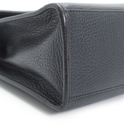 CD Logo Vintage Square Box Top Handle Bag