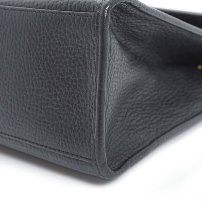 CD Logo Vintage Square Box Top Handle Bag