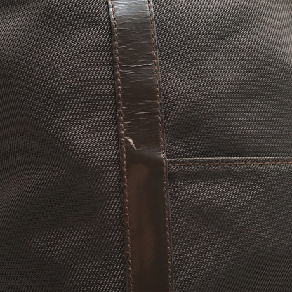Vintage Bamboo Nylon Vertical Tote