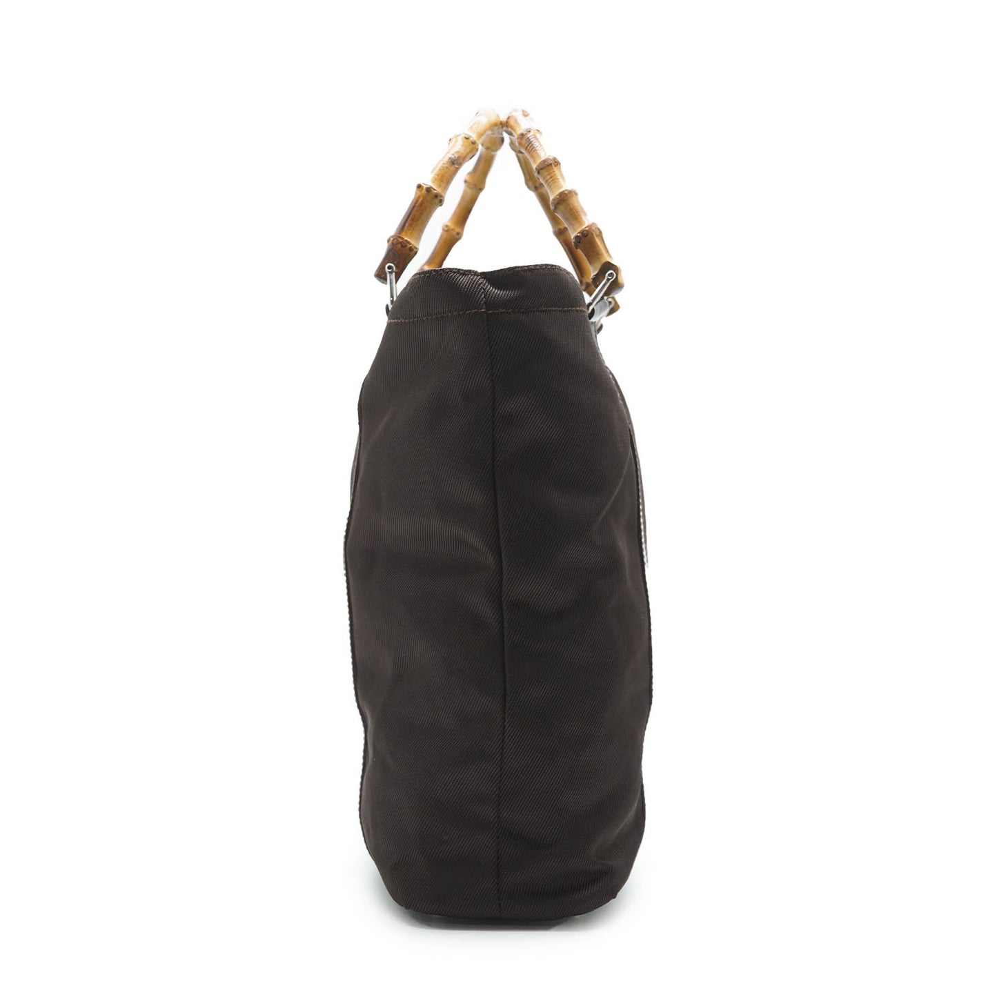 Vintage Bamboo Nylon Vertical Tote