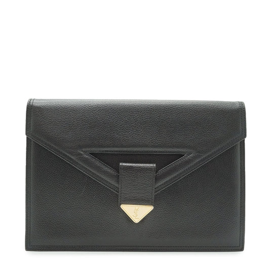 YSL Vintage Cut-out Envelope Clutch
