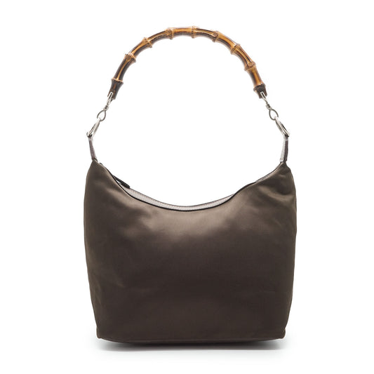 Bamboo Nylon Hobo Bag