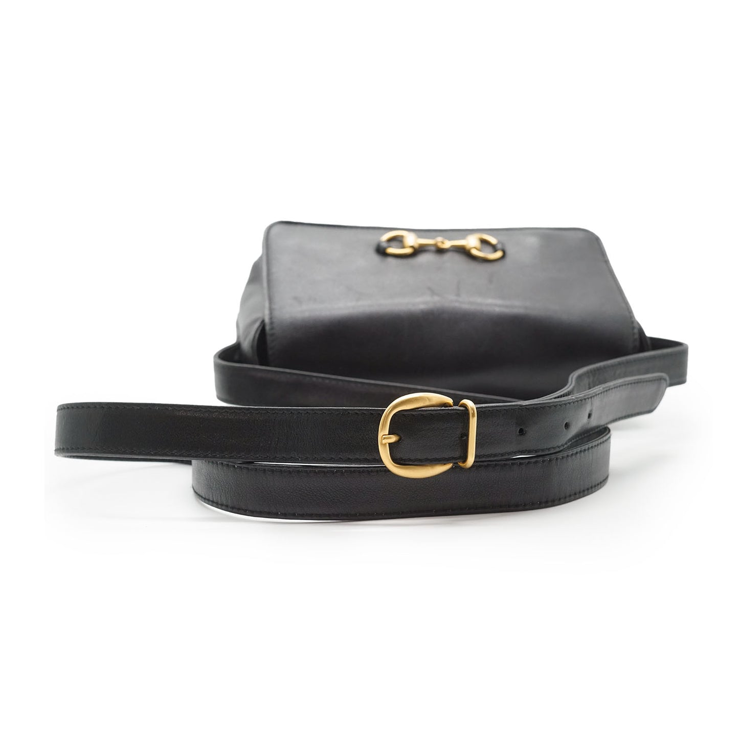 Vintage Horsebit Square Crossbody Bag