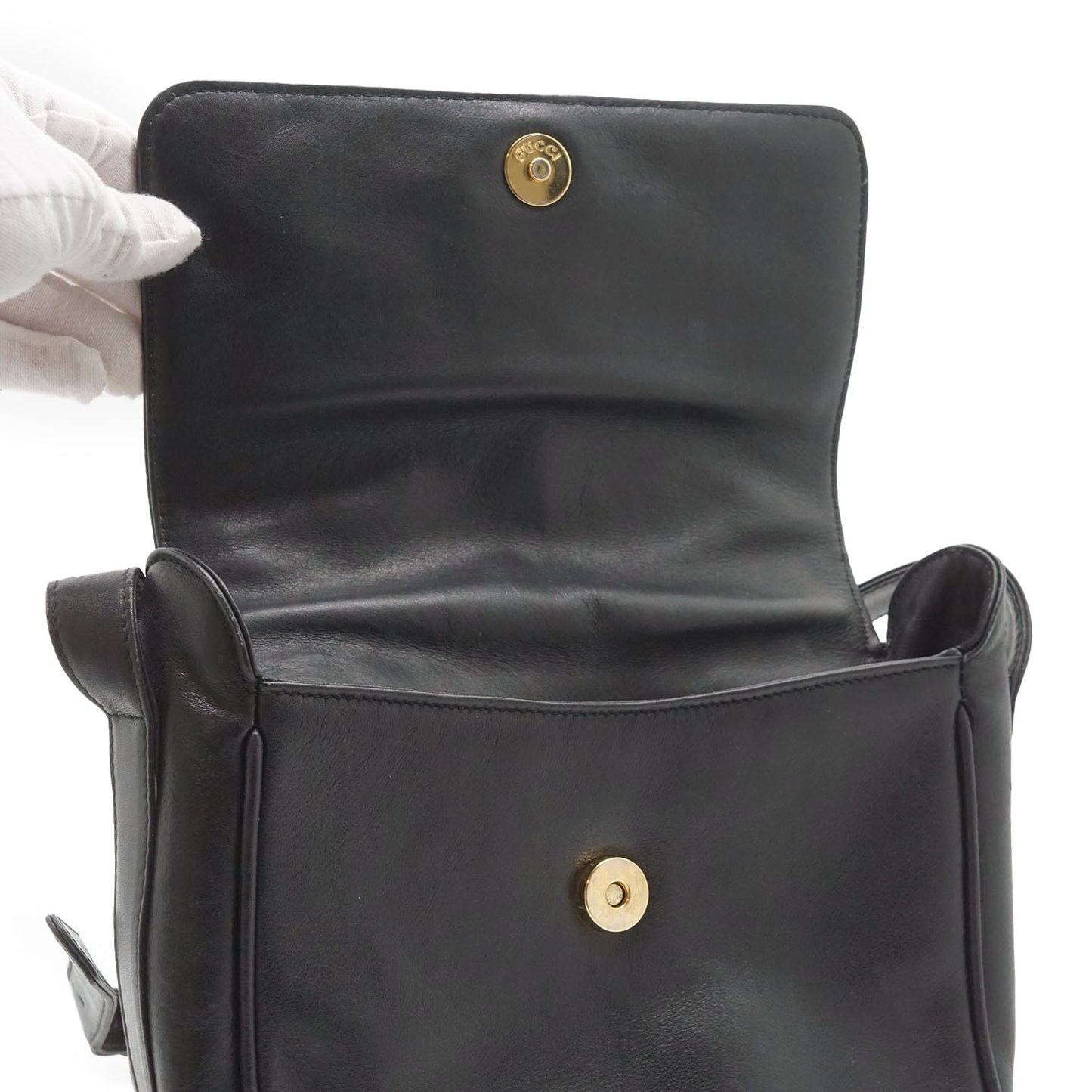 Vintage Horsebit Square Crossbody Bag