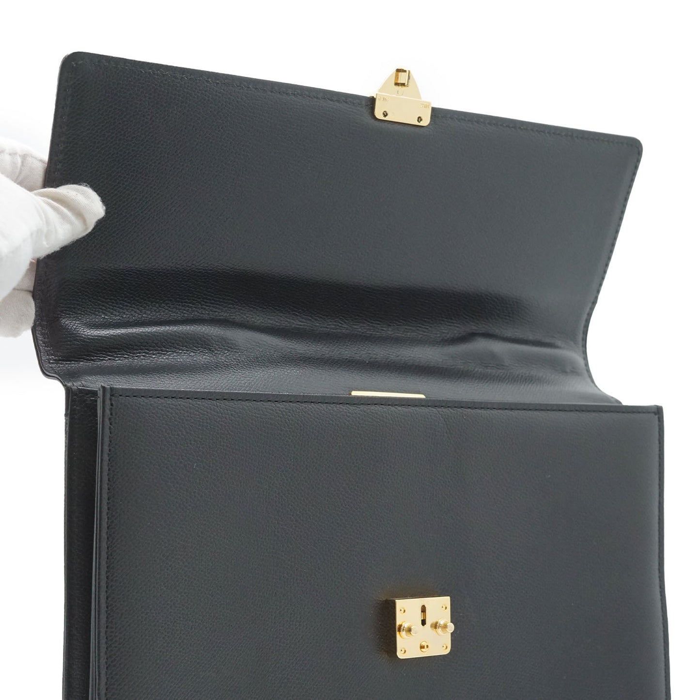 YSL Lock Clutch Bag