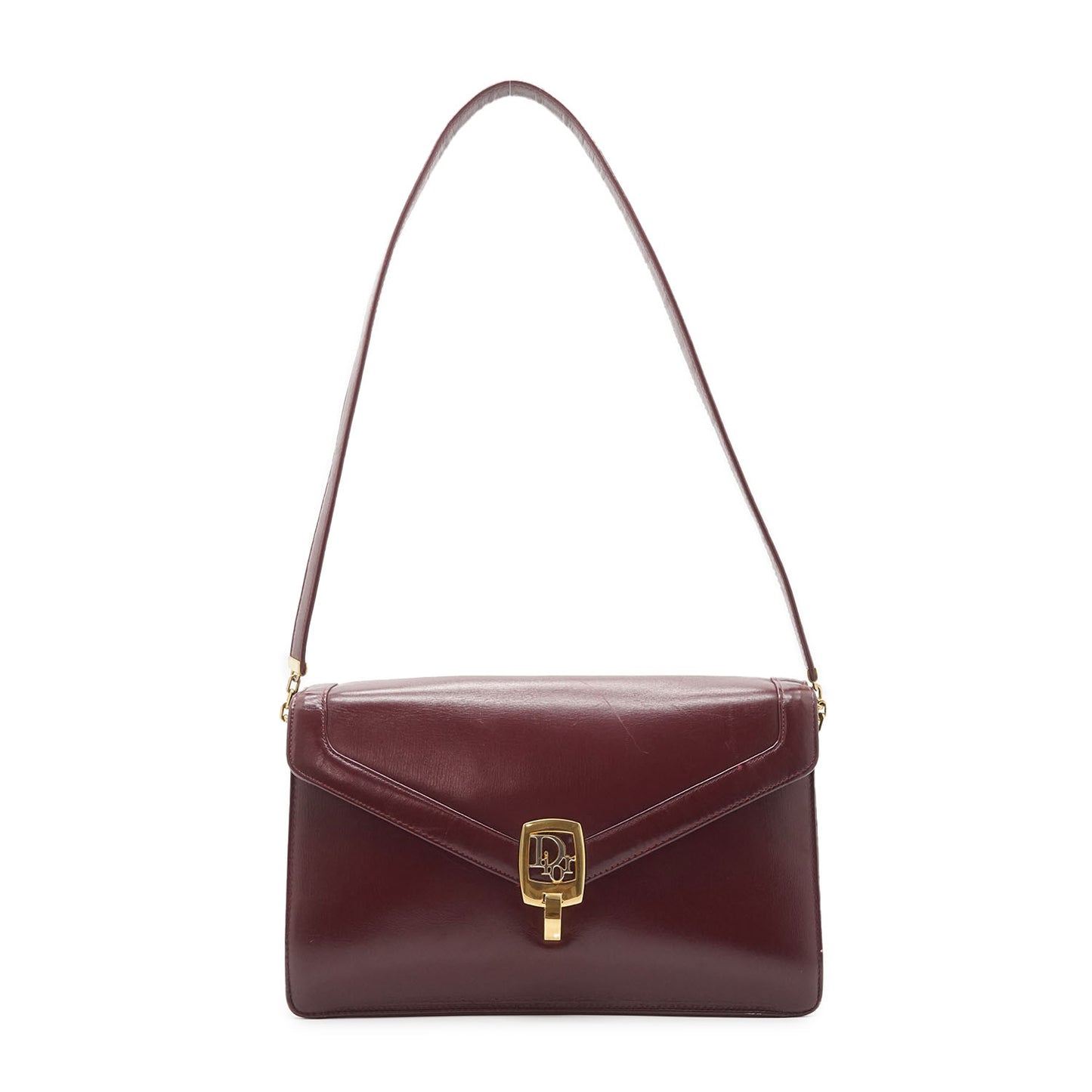 Vintage Leather Shoulder Bag with Coin Case
