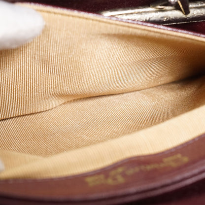 Vintage Leather Shoulder Bag with Coin Case