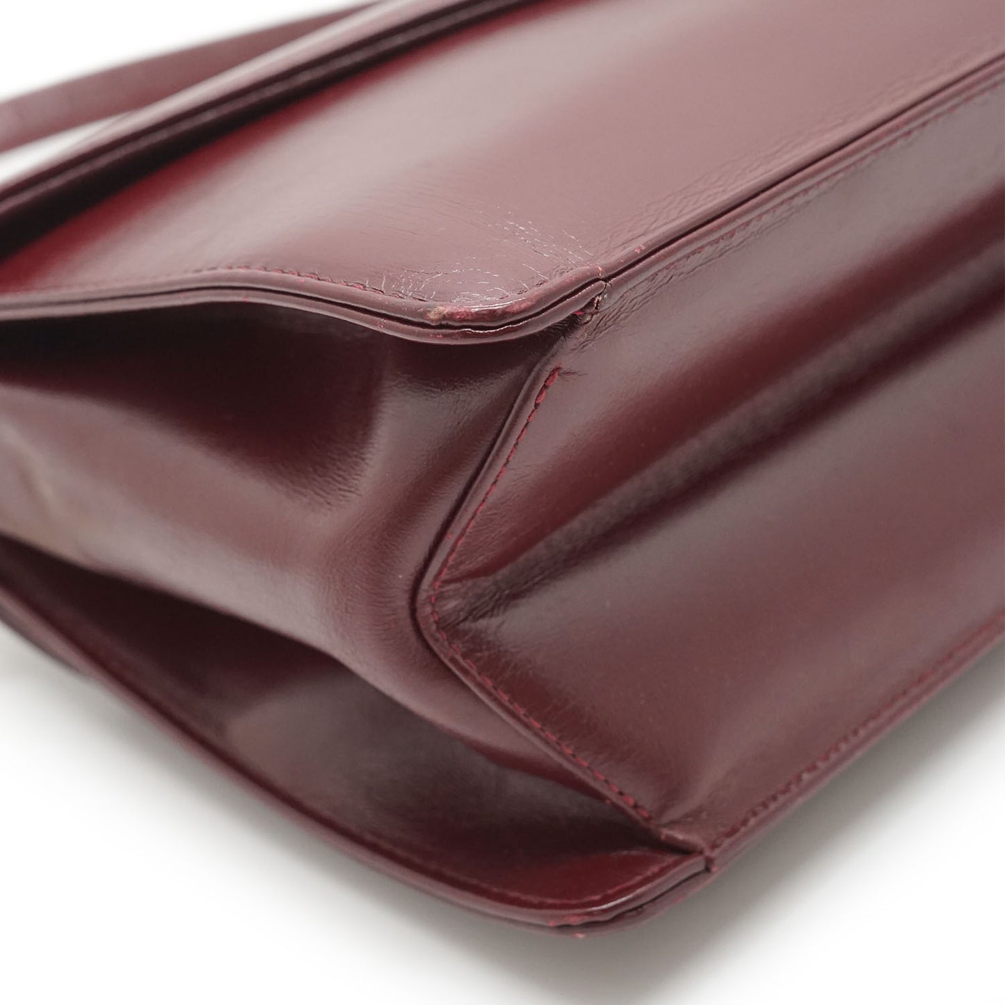 Vintage Leather Shoulder Bag with Coin Case