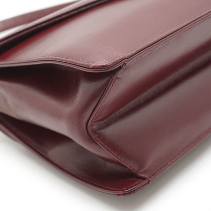 Vintage Leather Shoulder Bag with Coin Case