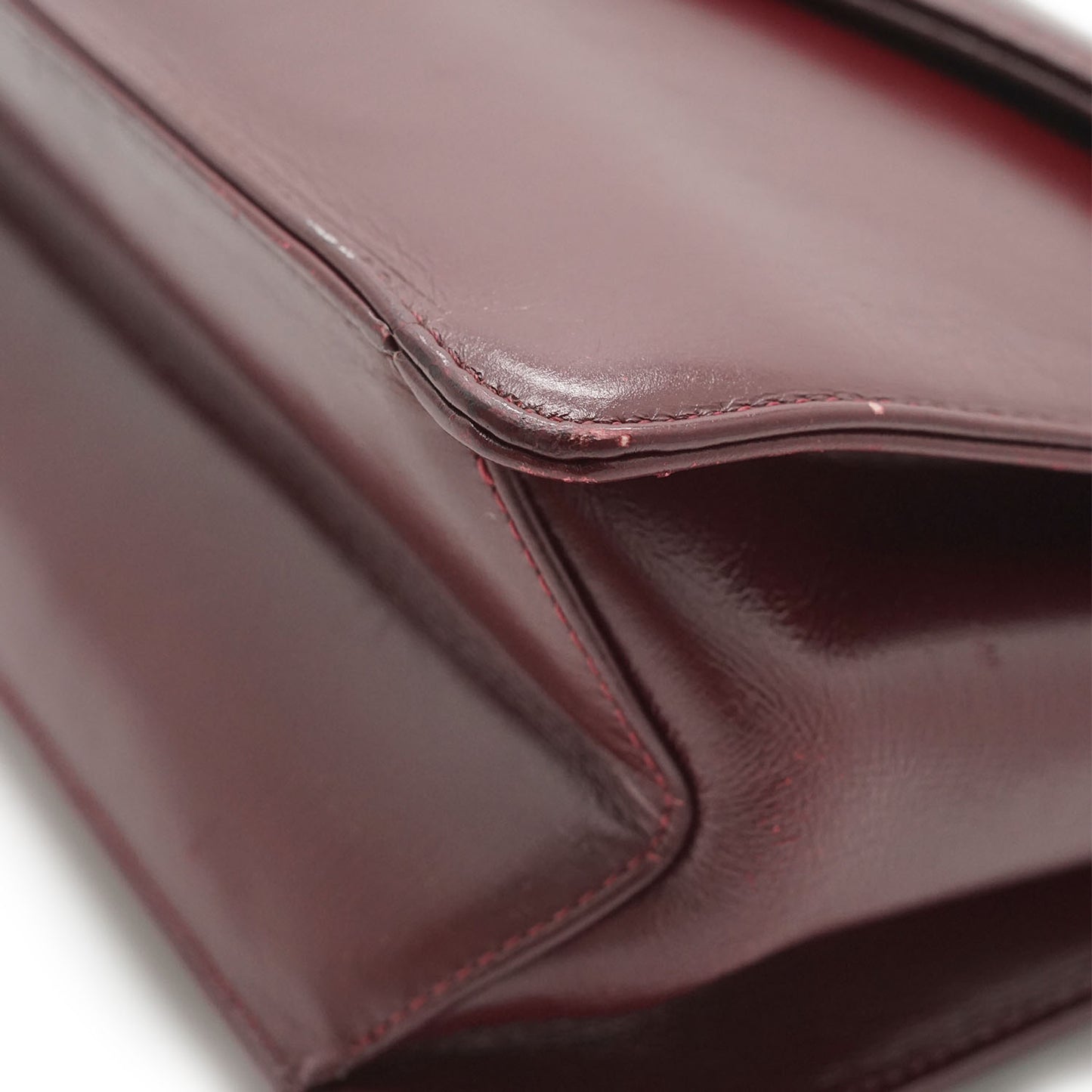 Vintage Leather Shoulder Bag with Coin Case