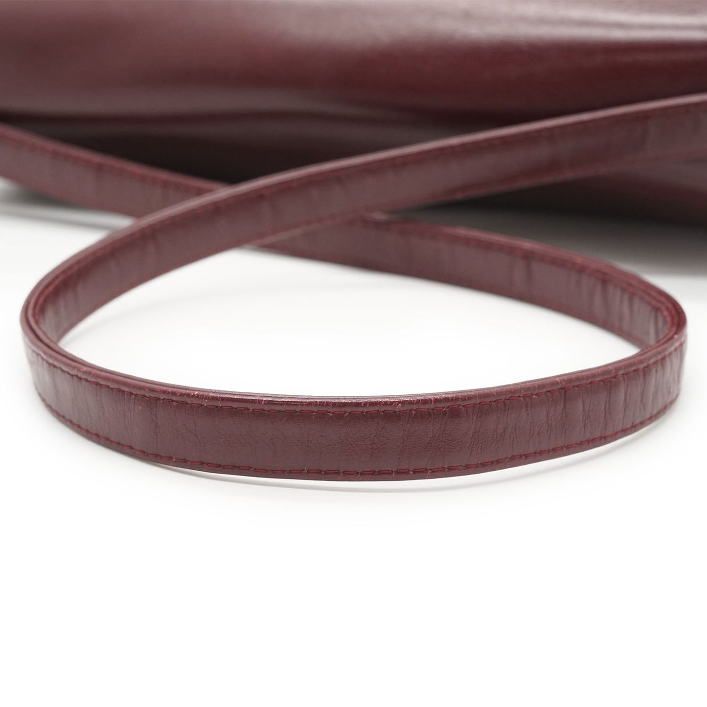 Vintage Leather Shoulder Bag with Coin Case