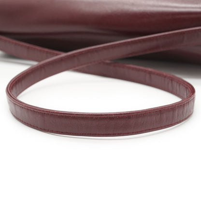 Vintage Leather Shoulder Bag with Coin Case