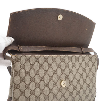 Vintage GG Supreme Coated Canvas Ophidia Flap Shoulder Bag