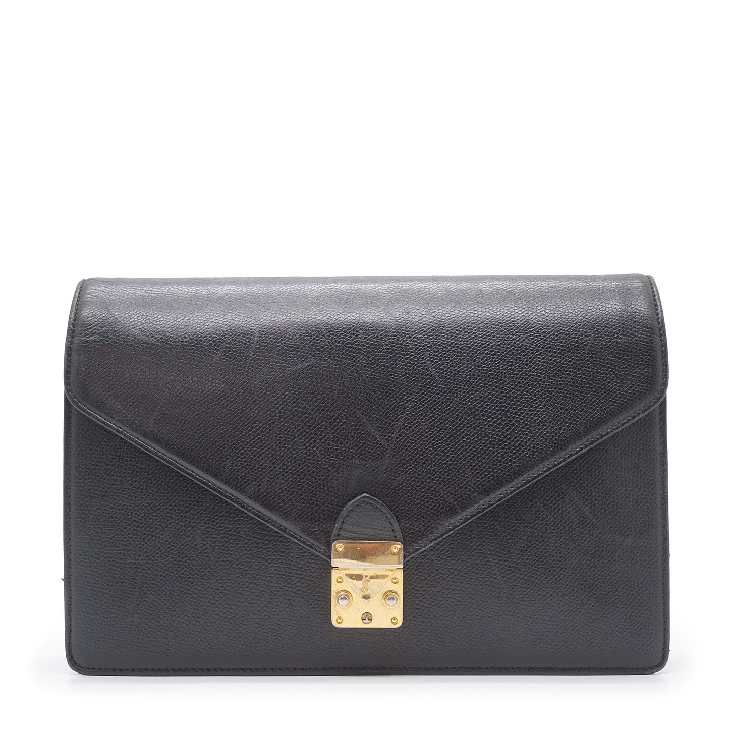 Lock Square Clutch Bag