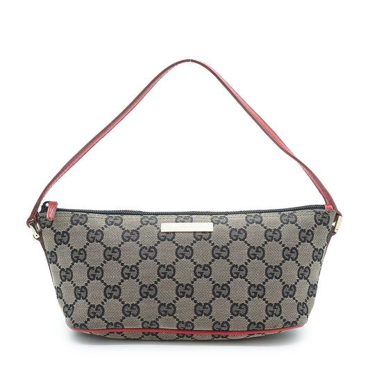 GG Canvas Boat Pochette