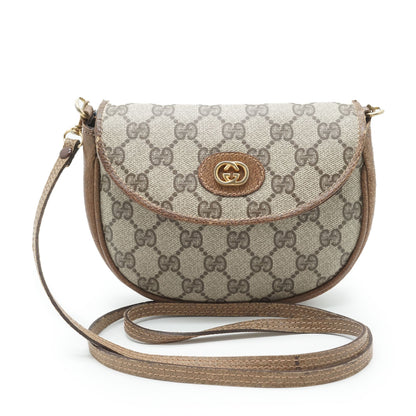 GG Supreme Coated Canvas Mini Rounded Crossbody Bag
