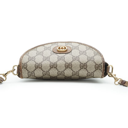 GG Supreme Coated Canvas Mini Rounded Crossbody Bag