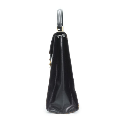 Vintage Trapeze Box Top Handle Bag