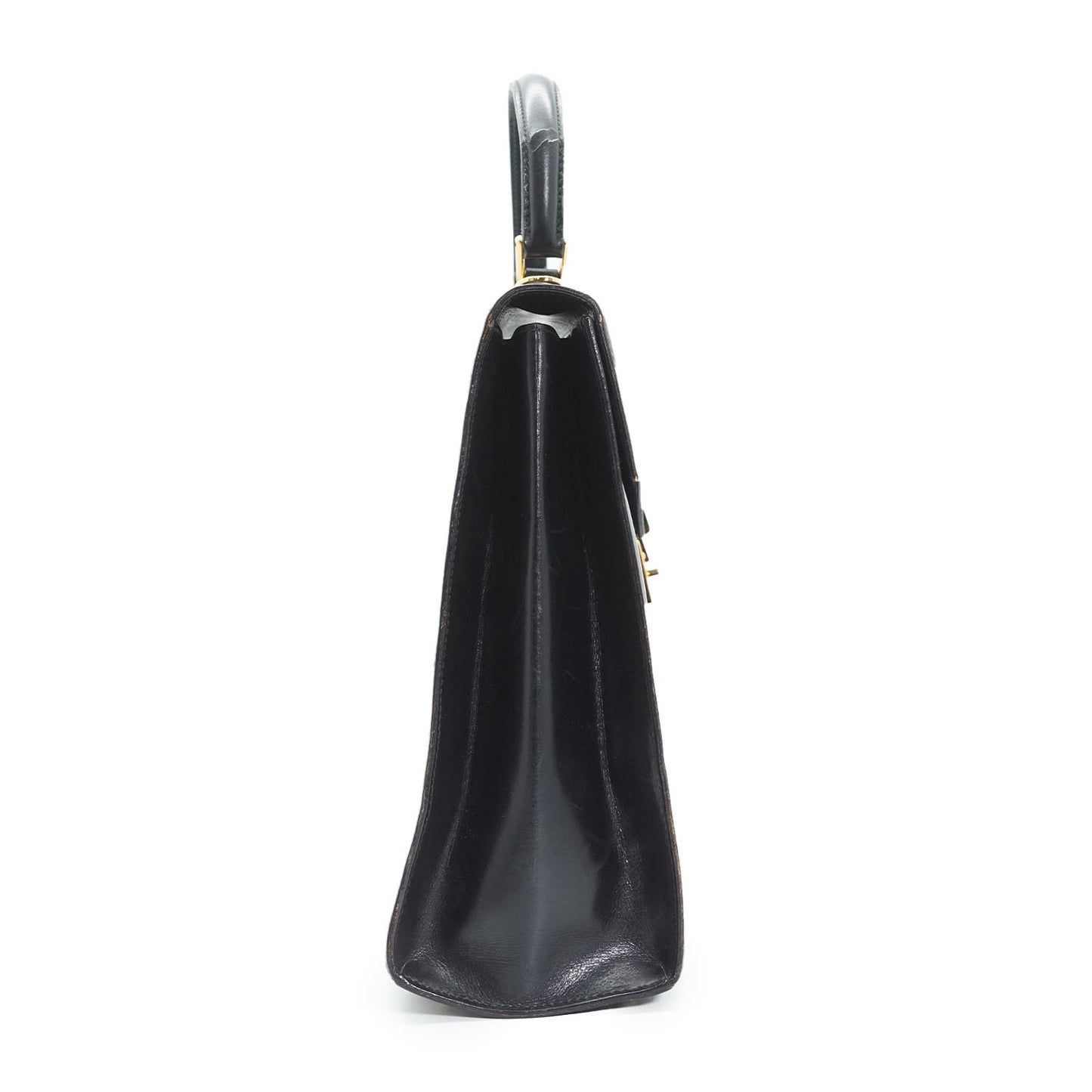 Vintage Trapeze Box Top Handle Bag