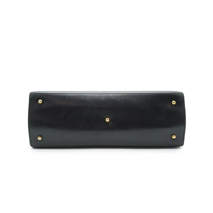 Vintage Trapeze Box Top Handle Bag