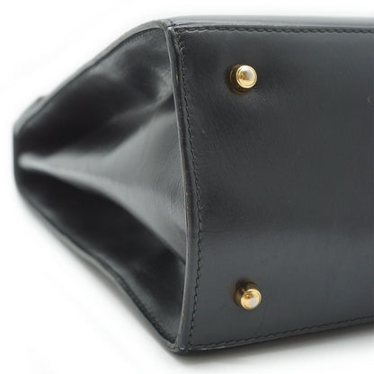 Vintage Trapeze Box Top Handle Bag