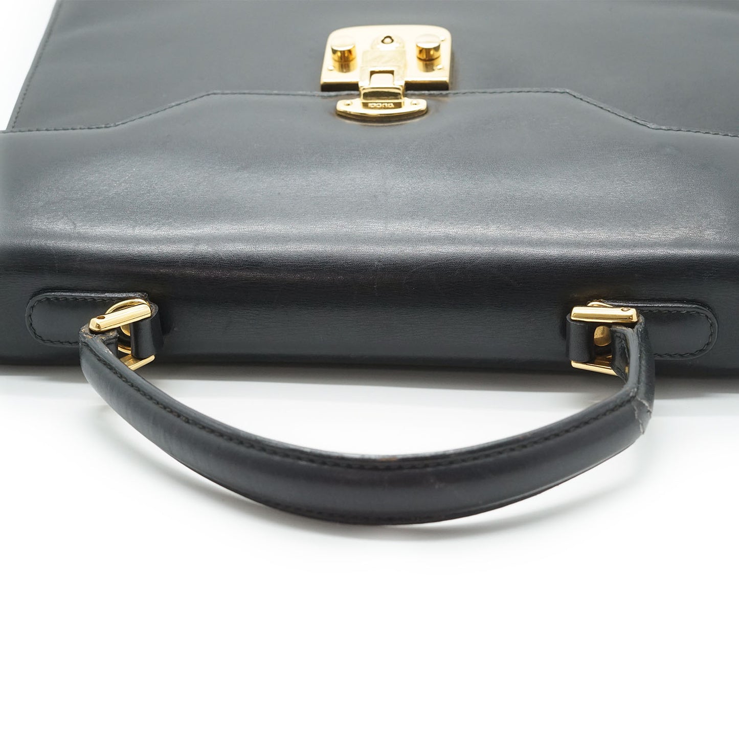 Vintage Trapeze Box Top Handle Bag