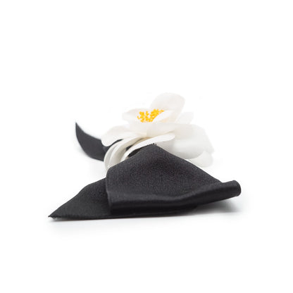 Camellia Corsage Maxi Ribbon Brooch