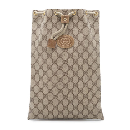 GG Supreme Coated Canvas Drawstring Vertical Pouch