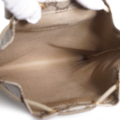 GG Supreme Coated Canvas Drawstring Vertical Pouch