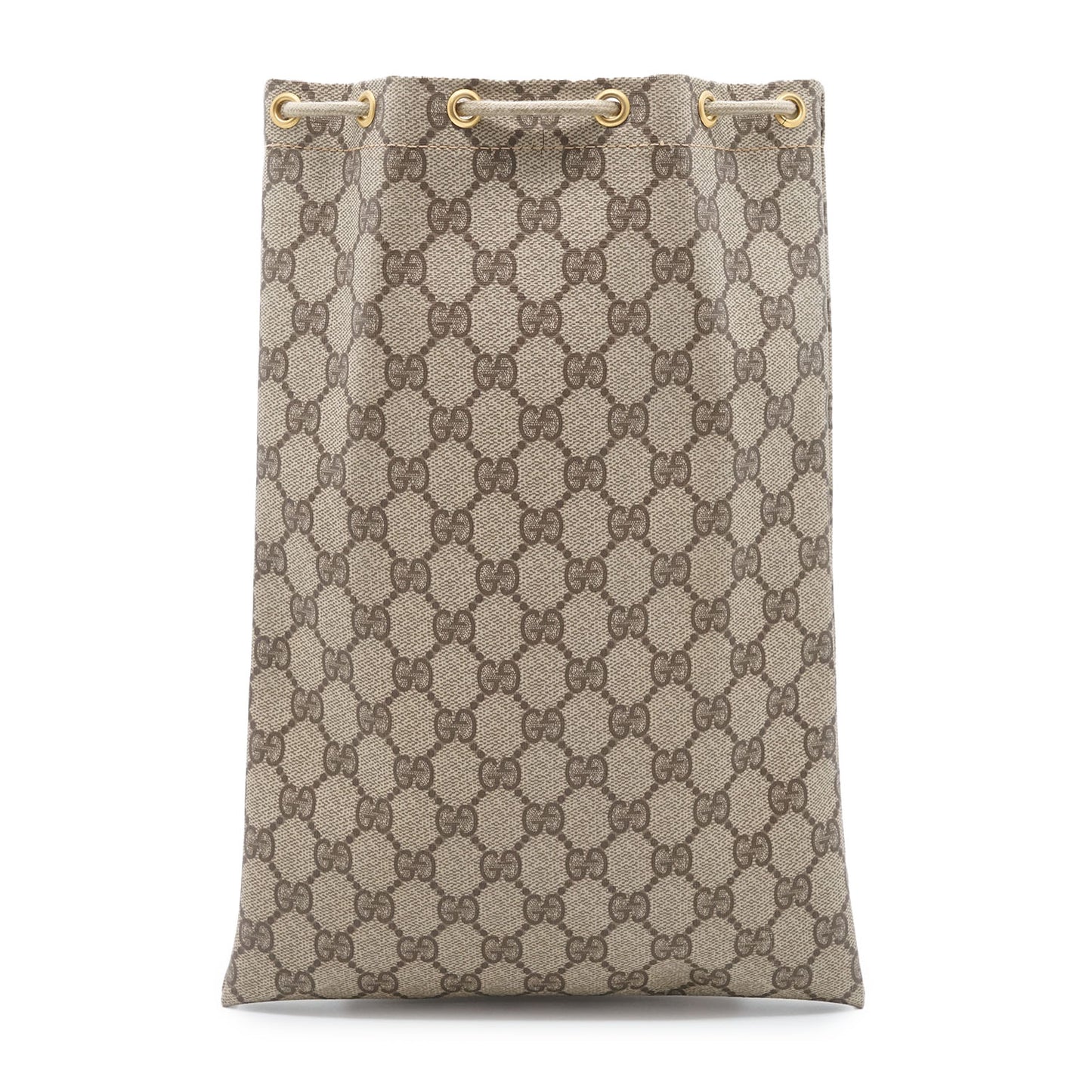 GG Supreme Coated Canvas Drawstring Vertical Pouch