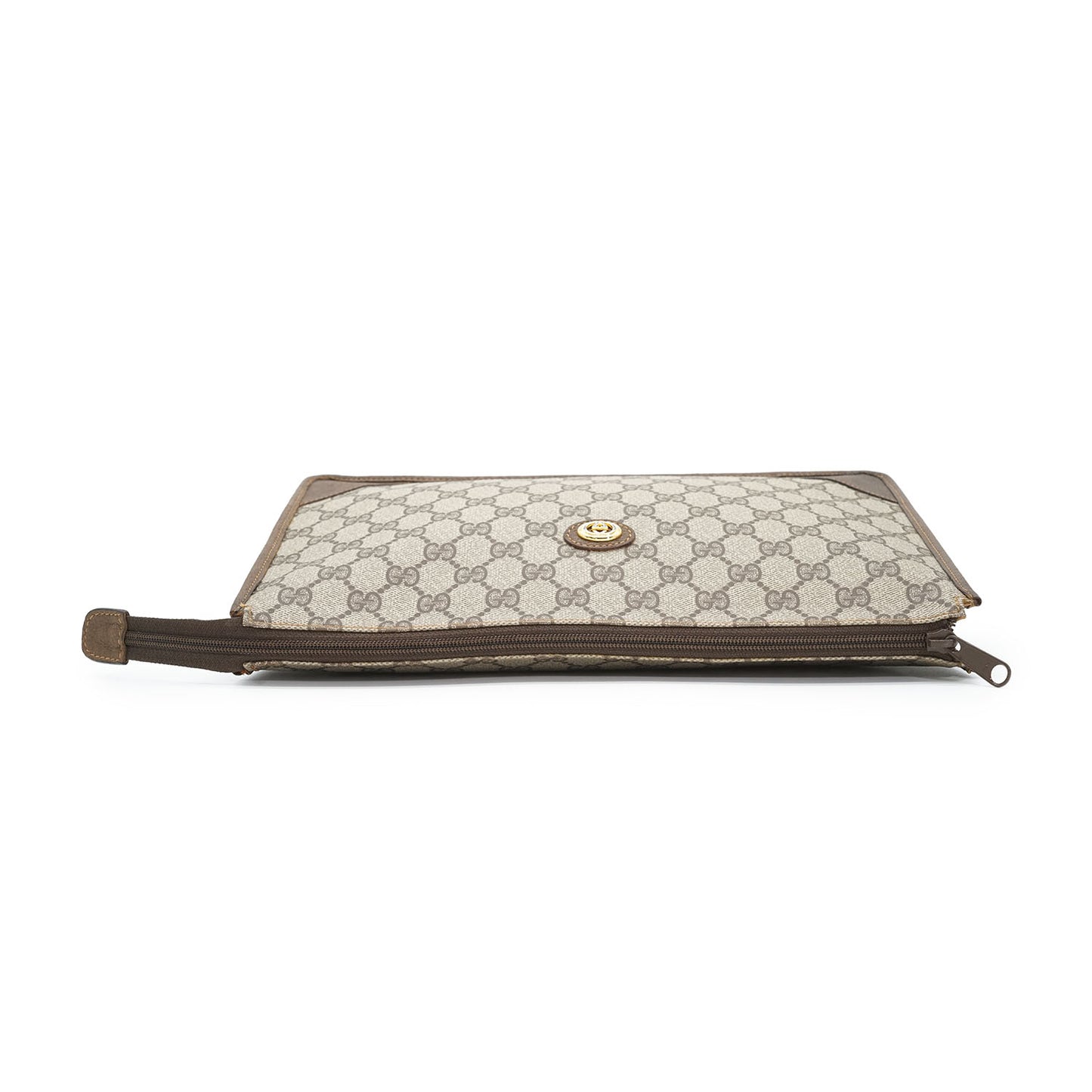 Vintage GG Supreme Coated Canvas Ophidia Clutch