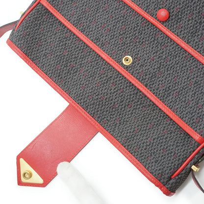 YSL Vintage Vertical Multi Pocket Shoulder Bag