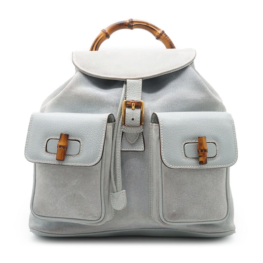 Vintage Bamboo Suede Backpack GM