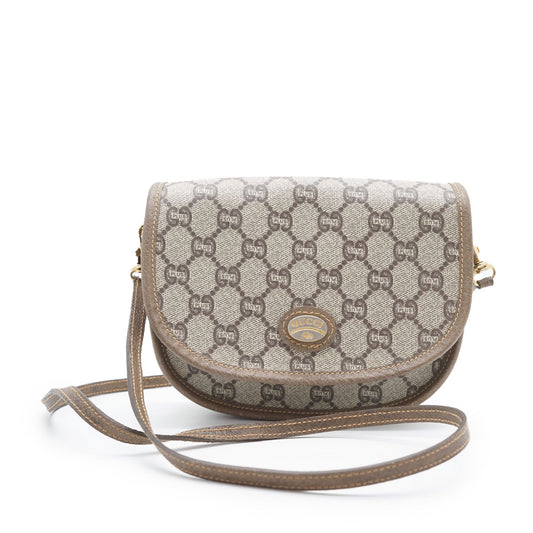 GG Supreme Gucci Plus Vintage Coated Canvas Mini Crossbody Bag
