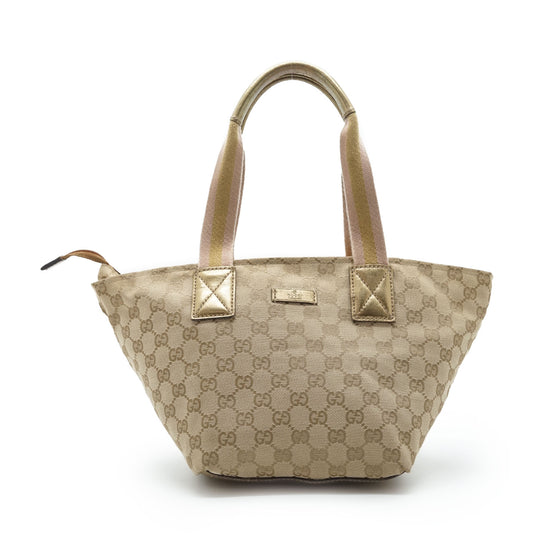 GG Canvas Metallic Mini Trapeze Tote