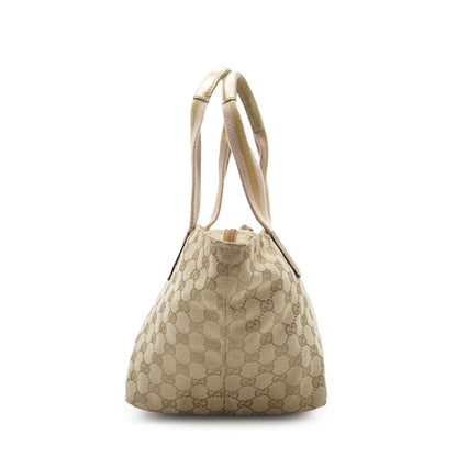 GG Canvas Metallic Mini Trapeze Tote