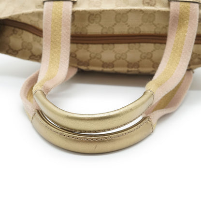 GG Canvas Metallic Mini Trapeze Tote