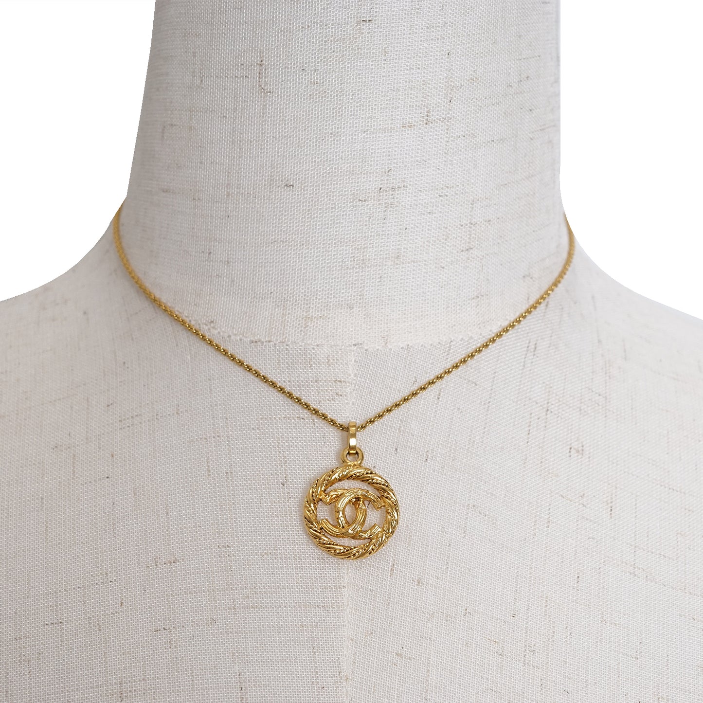 CC Logo Circle Chain Necklace GP