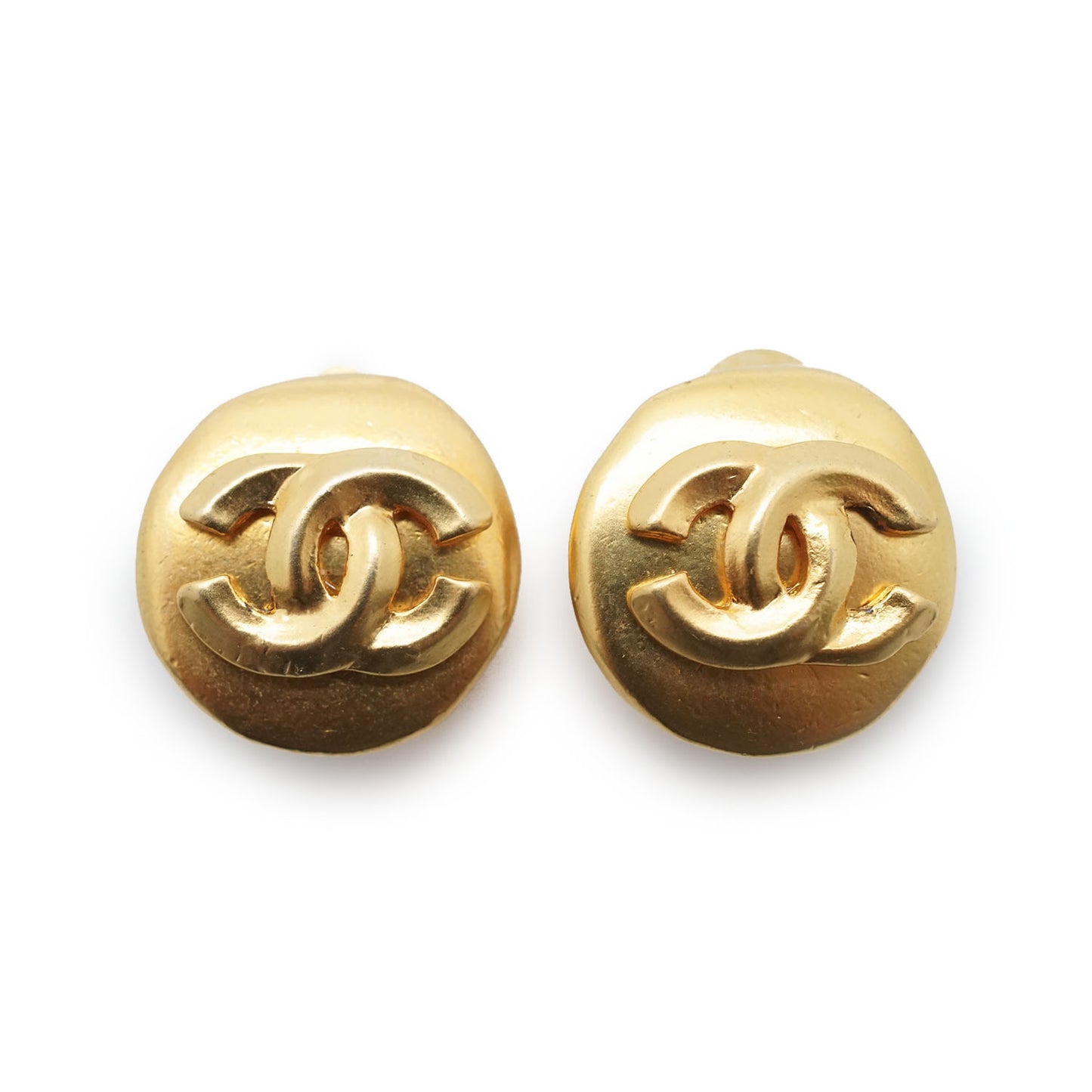 CC Logo Round Clip-On Earrings GP