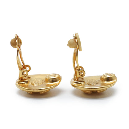 CC Logo Round Clip-On Earrings GP